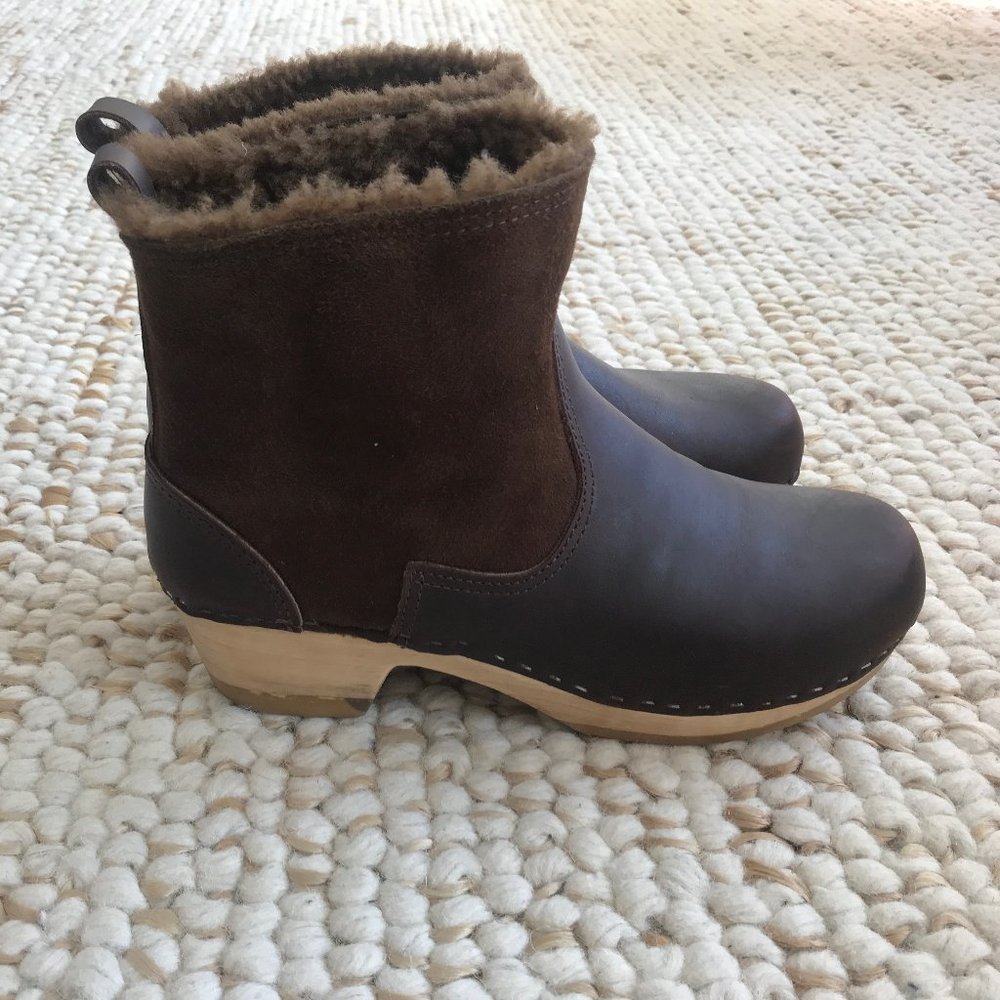 No. 6 Shearling Pull On Clog Boots